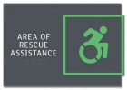 Area of Rescue Assistance Sign - NYC Compliant