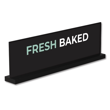 Bakery Case Topper w/Black Acrylic Easel