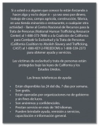 California Code - Human Trafficking Notice - Spanish Version