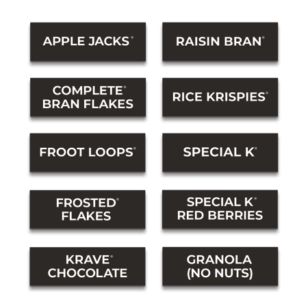 Cereal ID Labels (10 Pack)