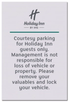 Courtesy Parking Sign