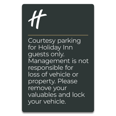 Courtesy Parking Sign