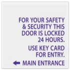 "Door Is Locked" Sign