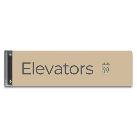 Elevator Flag Overhead Sign