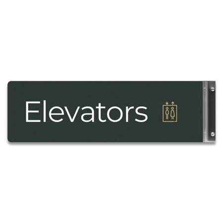 Elevator Flag Overhead Sign