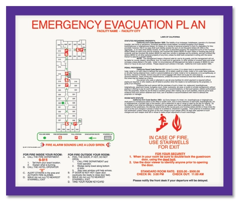 Evacuation Plan w/Border