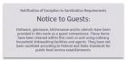 Exception to Sanitization - Florida Code
