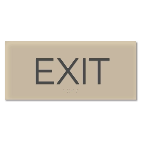 "Exit" Egress Sign - CA Compliant