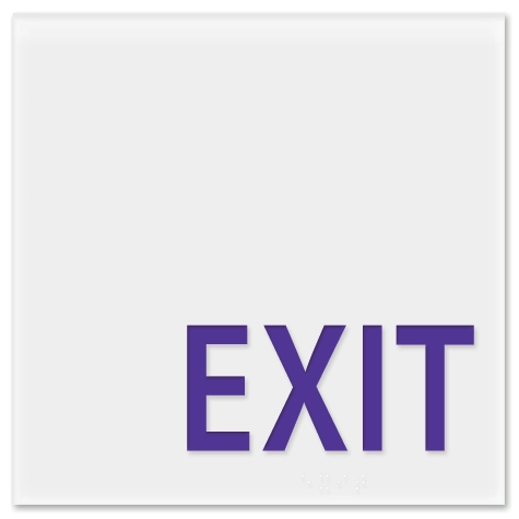 "Exit" Egress Sign - CA Compliant