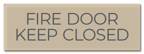 Fire Door Keep Closed/Do Not Block Sign