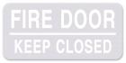 Fire Door - Keep Closed Label - 4 Pack