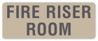 Fire Riser Room Label