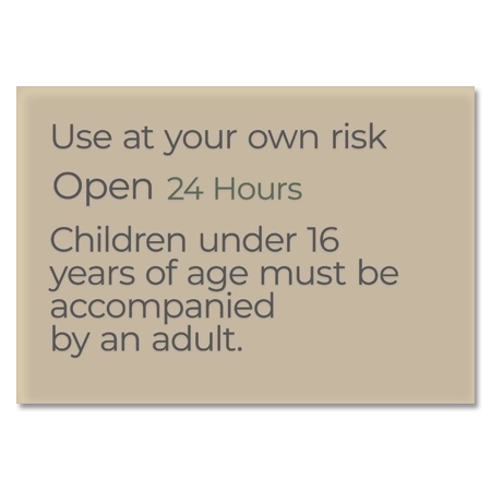 Fitness Center Hours Sign