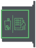 Flag Overhead Sign w/Symbols