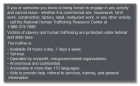 Human Trafficking Notice - Acrylic Material