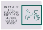 In Case of Fire, Elevators Are Out of Service... w/No Braille