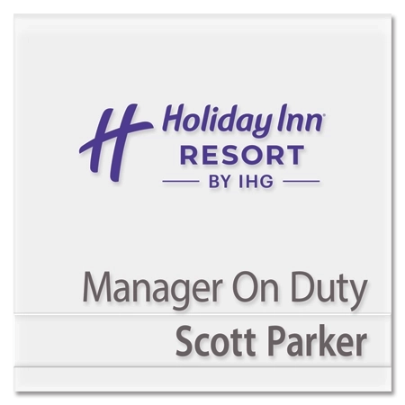 Manager on Duty Sign - Includes Nameplate