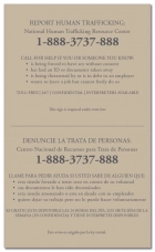 Maryland Large Human Trafficking Notice - Acrylic