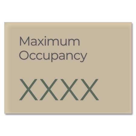 Maximum Occupancy Sign
