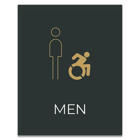 Men Sign w/Male & Dynamic ISA Symbols