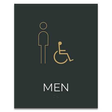 Men Sign w/Male & ISA Symbols
