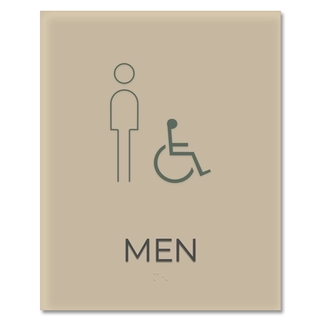 Men Sign w/Male & ISA Symbols