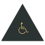 Mens Restroom Sign with ISA Symbol - California Code