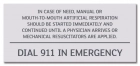 Nevada Dial 911 In Emergency Sign