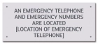 Nevada Emergency Phone Location Sign