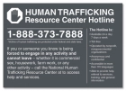 New York Code - Human Trafficking Notice - Acrylic Material