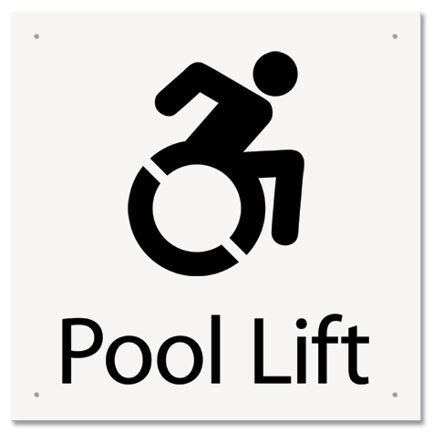 Pool Lift w/Dynamic ISA Symbol - Large