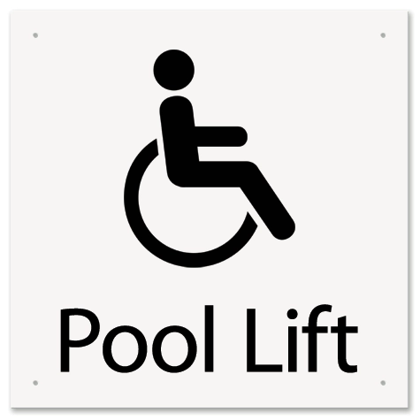 Pool Lift w/ISA Symbol - Large