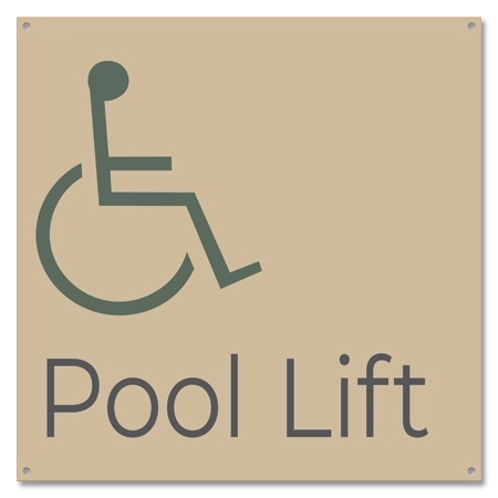 Pool Lift w/ISA Symbol - Large