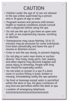 Province Spa Rules Sign - Ontario Compliant: Canada