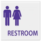 Restroom Sign w/Male & Female Symbols