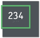 Room Number Sign
