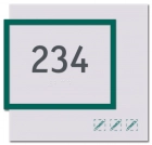 Room Number Sign w/Symbols