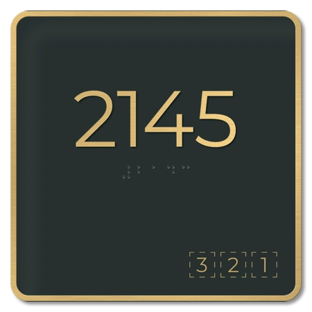 Room Number Sign w/Symbols