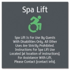 Spa Lift Rules w/Dynamic ISA Symbol - Large