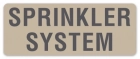 Sprinkler System Label