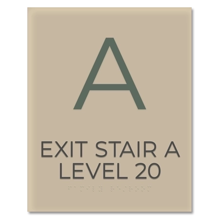 Stairway ID Sign - NYC Compliant