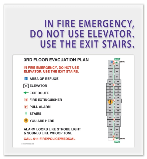 Standard Elevator Evacuation Plans - NYC Compliant