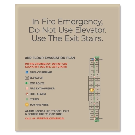 Standard Elevator Evacuation Plans - NYC Compliant