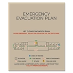 Standard Entrance Evacuation Plans - California Compliant