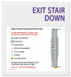 Standard Stairway Evacuation Plans - CA Compliant