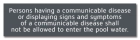 State Pool Sign - Communicable Disease - Tennessee Compliant