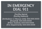 State Pool Sign - Emergency Information
