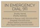 State Pool Sign - Emergency Information