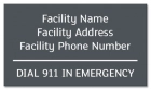 State Pool Sign - Emergency