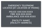 State Pool Sign - Emergency Telephone
